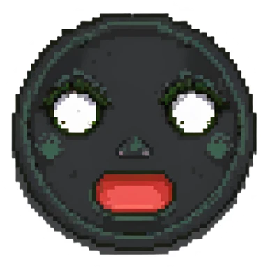 emotional faces showing different moods - cheerful, gloomy, irritated, astonished, content, frightened sticker