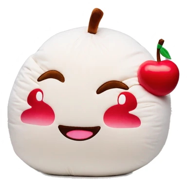 Cherry squishmallow pillow sticker