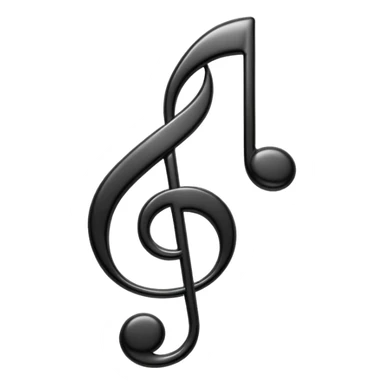 black music note sticker