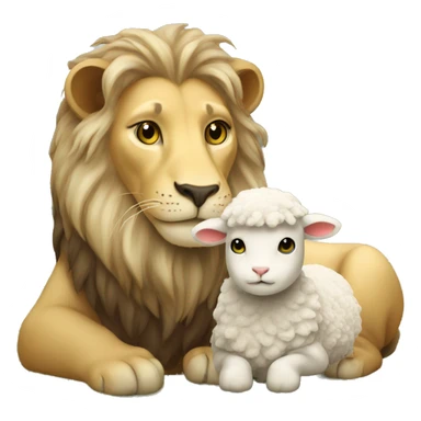 lion and lamb sticker