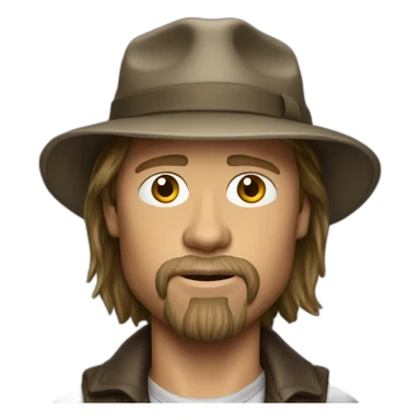 Brad pitt hobo sticker