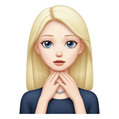 Hands on neck  sticker