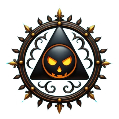 Make a blacj magic symbol sticker