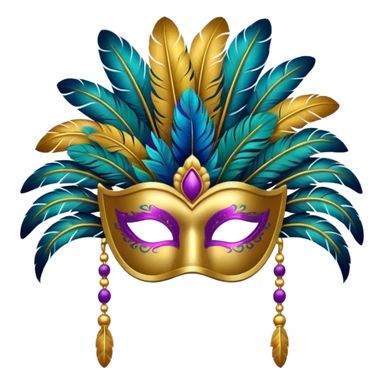 karnaval maskesi sticker