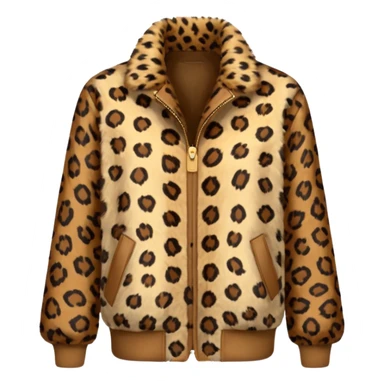 leopard print jacket sticker