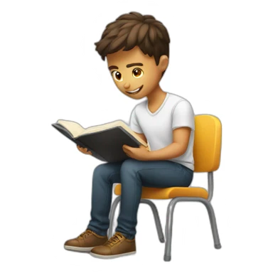 student studying practice sticker