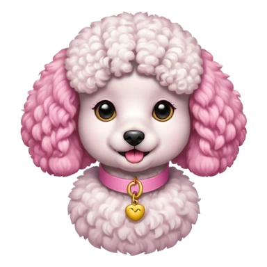 Poodle Rosa sticker
