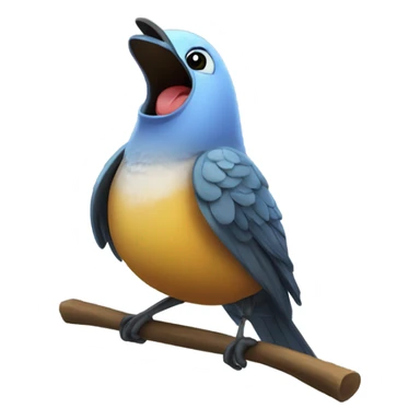 songbird singing sticker