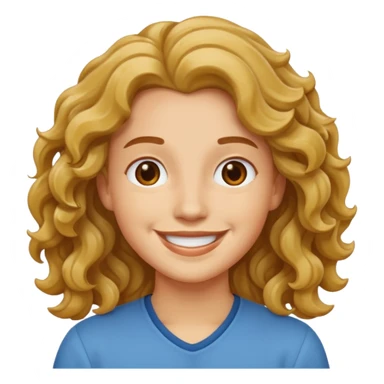 Mais londo e um cabelo ondulado  sticker