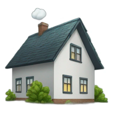 Flooded house sticker