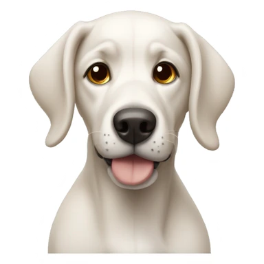dog looking sideways  sticker