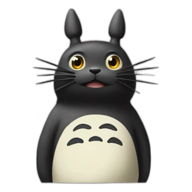Noir rode mon voisin totoro sticker