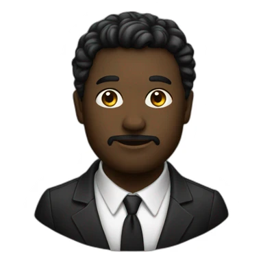 Un noir beau sticker