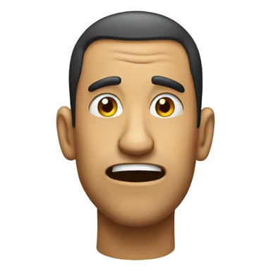 Sarcastic  face sticker