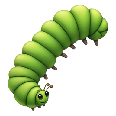 Long caterpillar sticker