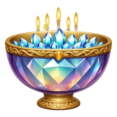 a bowl of blinged crystal sticker