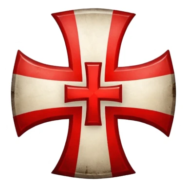 the red cross of the knights templar sticker