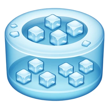 circle ice cube sticker