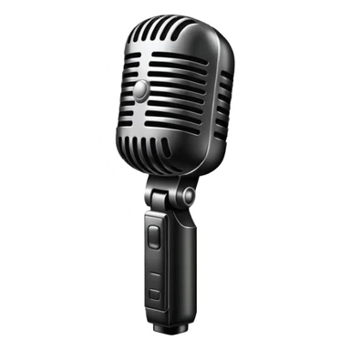 Microphone singing emoji  sticker