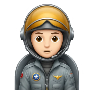 fighter jet in the sky with pilot inside  sticker