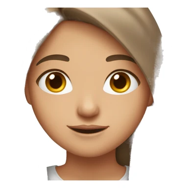 a girl with brown eyes and brown hair with behind people that love her sticker