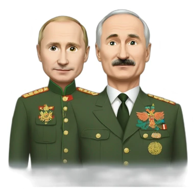 putin and lukashenko sticker