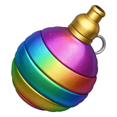 glitter grenade sticker