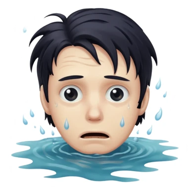 man drowning sticker