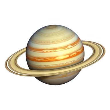 planet with rings like Saturn sticker