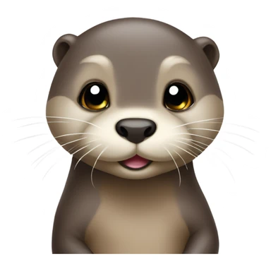 A cute little otter  sticker