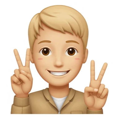 ✌🏻 avec les guillemets à faire un ciao  sticker