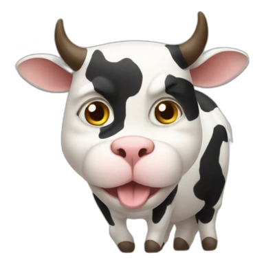 Cat-cow sticker