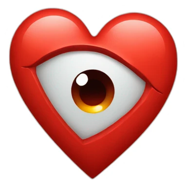 Red heart with a tear sticker