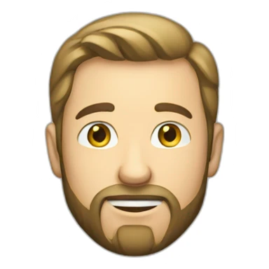 caucasian male with small beard money sticker