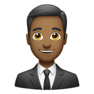 a man in a suit greeting sticker