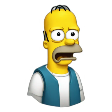Homer-simson sticker