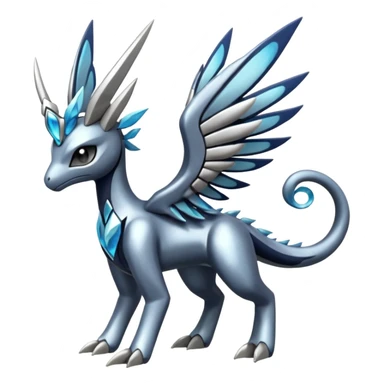 Smooth soft shiny alloy Meloetta-Zekrom-Dialga-Pokémon-Fakémon-fusion-hybrid-creature sticker