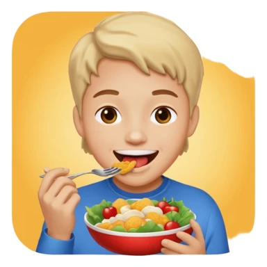 eating food sticker
