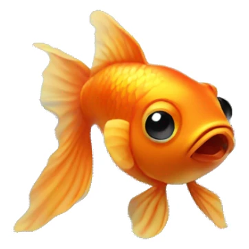 goldfish in fishbowl sticker