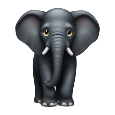 Black elephant  sticker