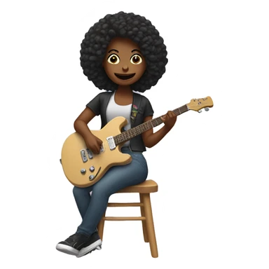 woman on rocker sticker