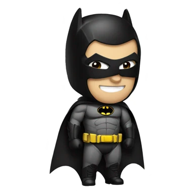 batman in small black lamborghini sticker