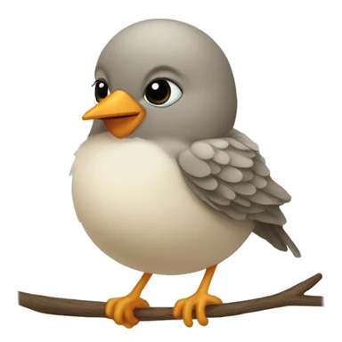 Baby christmas bird sticker