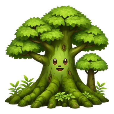 forest, cute trees with a lot of leaves sticker