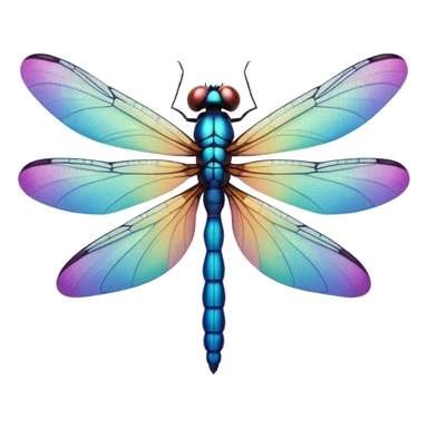 Peaceful Dragonfly color  sticker