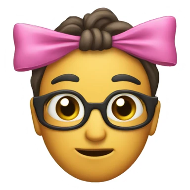 Caca with a bow sticker