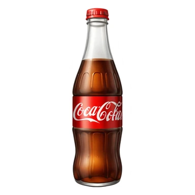Coke glass bottle sticker