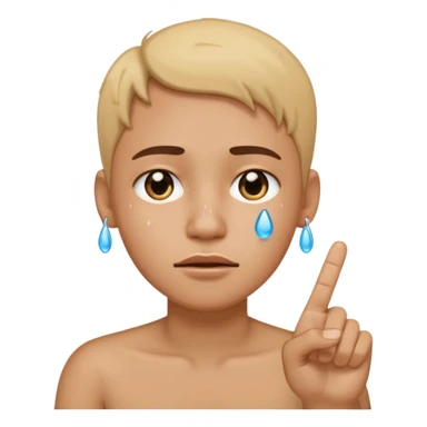 🥲 and 🖕🏼 sticker