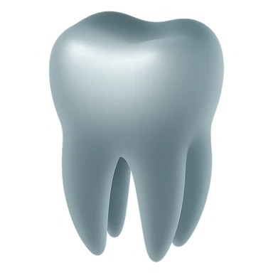 realistic tooth illustration with soft lighting sticker