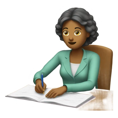 mom doing homework sticker